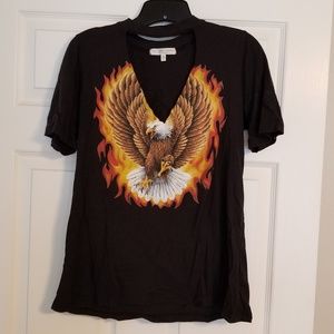 Urban Outfitters Graphic Cutout Tshirt